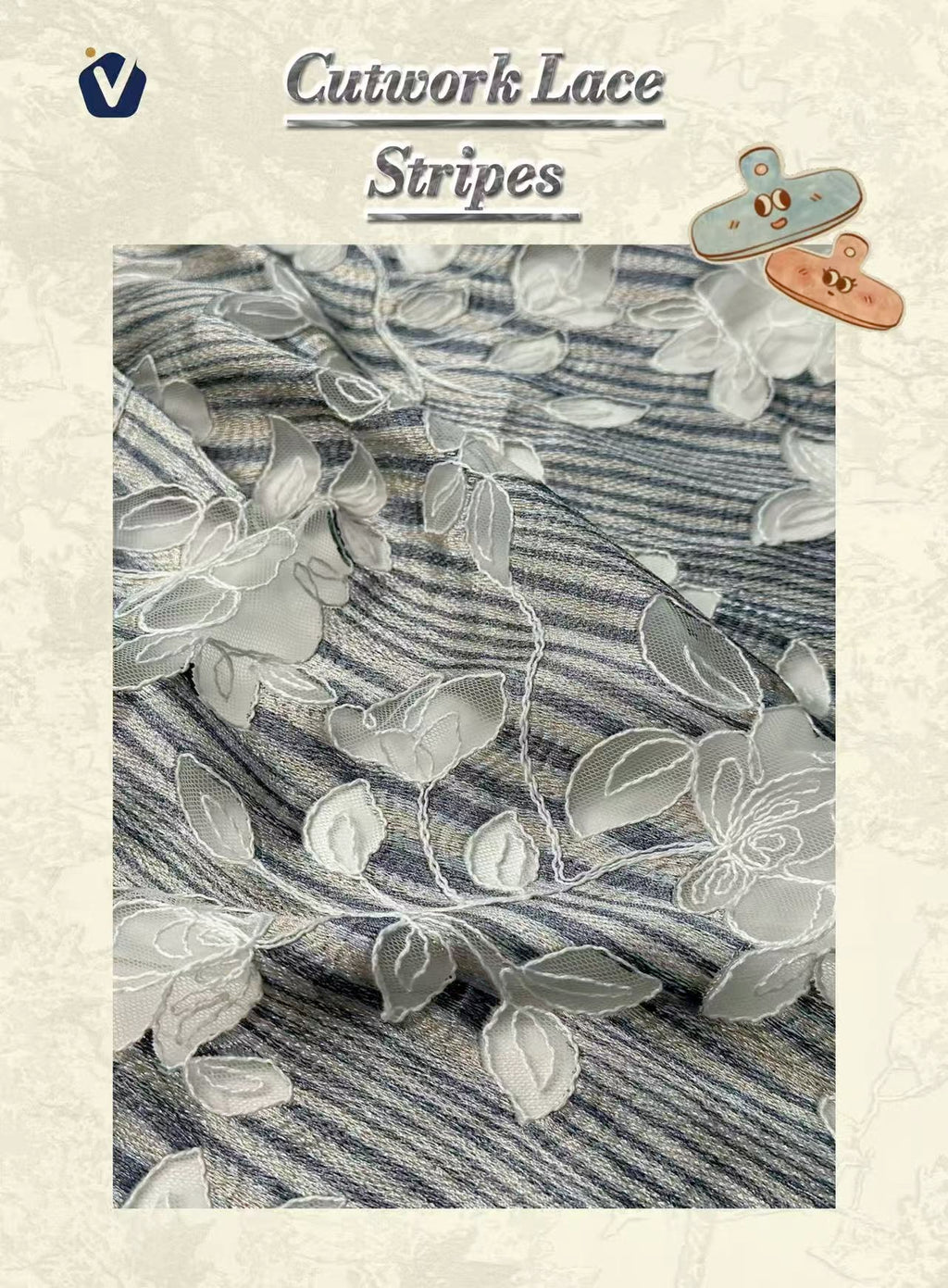 FP79086 / YX26010 / Embroidery Fabric fabric image