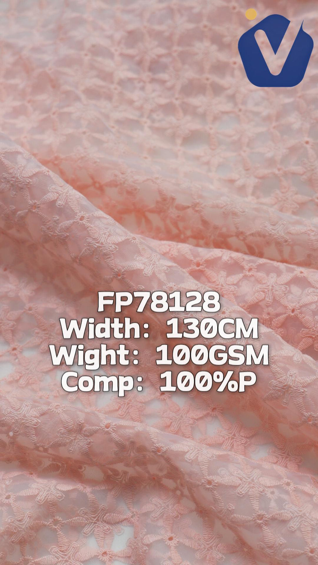 FP78128 / L003 / Embroidery Fabric fabric image