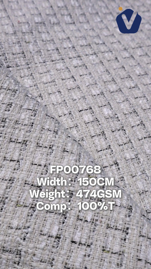 FP00768 / 1927 White / Chanel-style Tweed fabric image