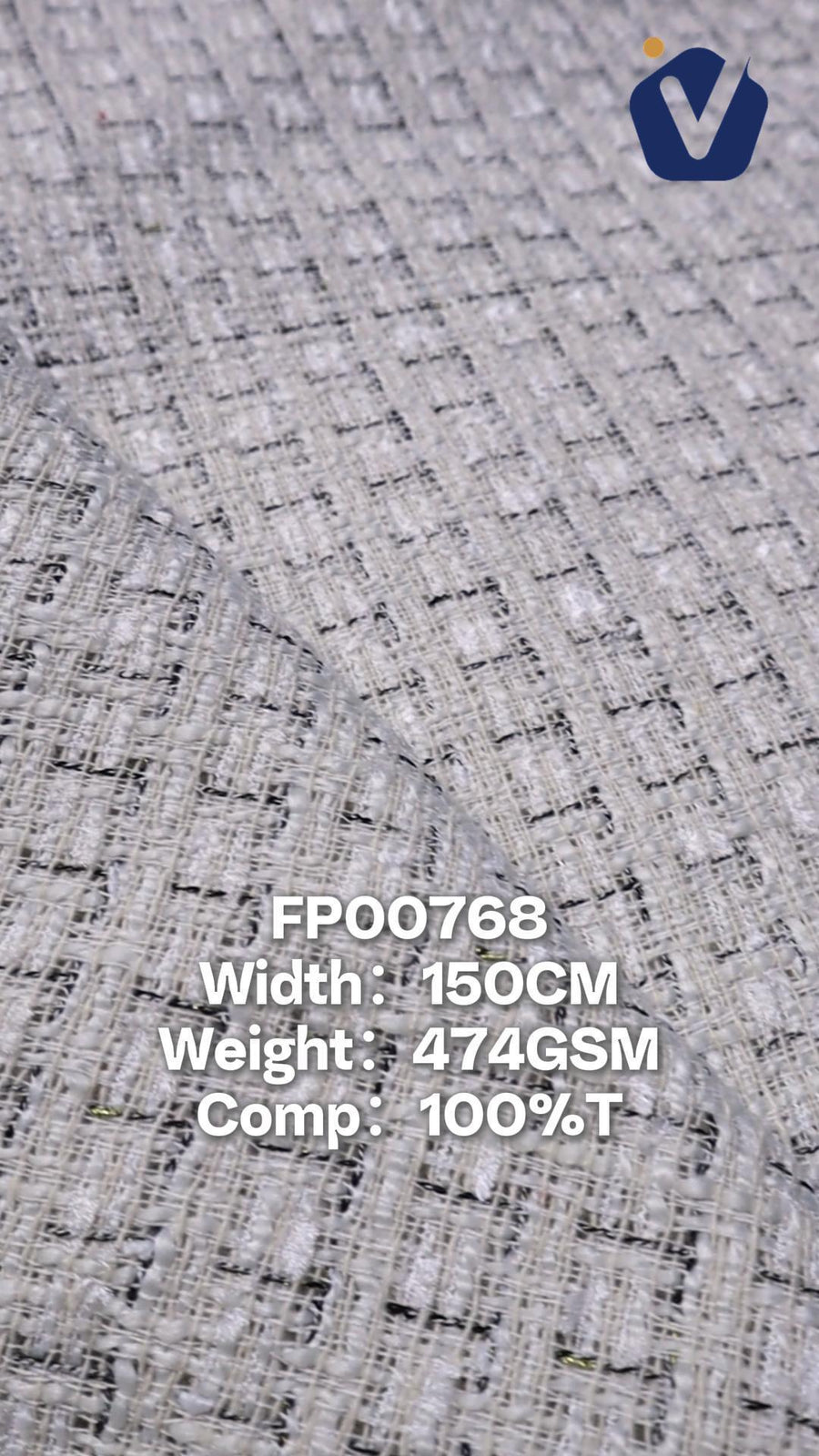 FP00768 / 1927 White / Chanel-style Tweed