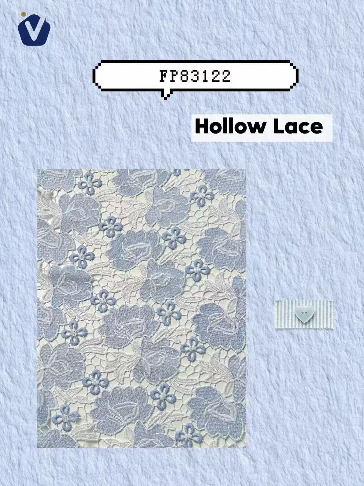 FP83122 / MR118 / Lace Embroidery fabric image