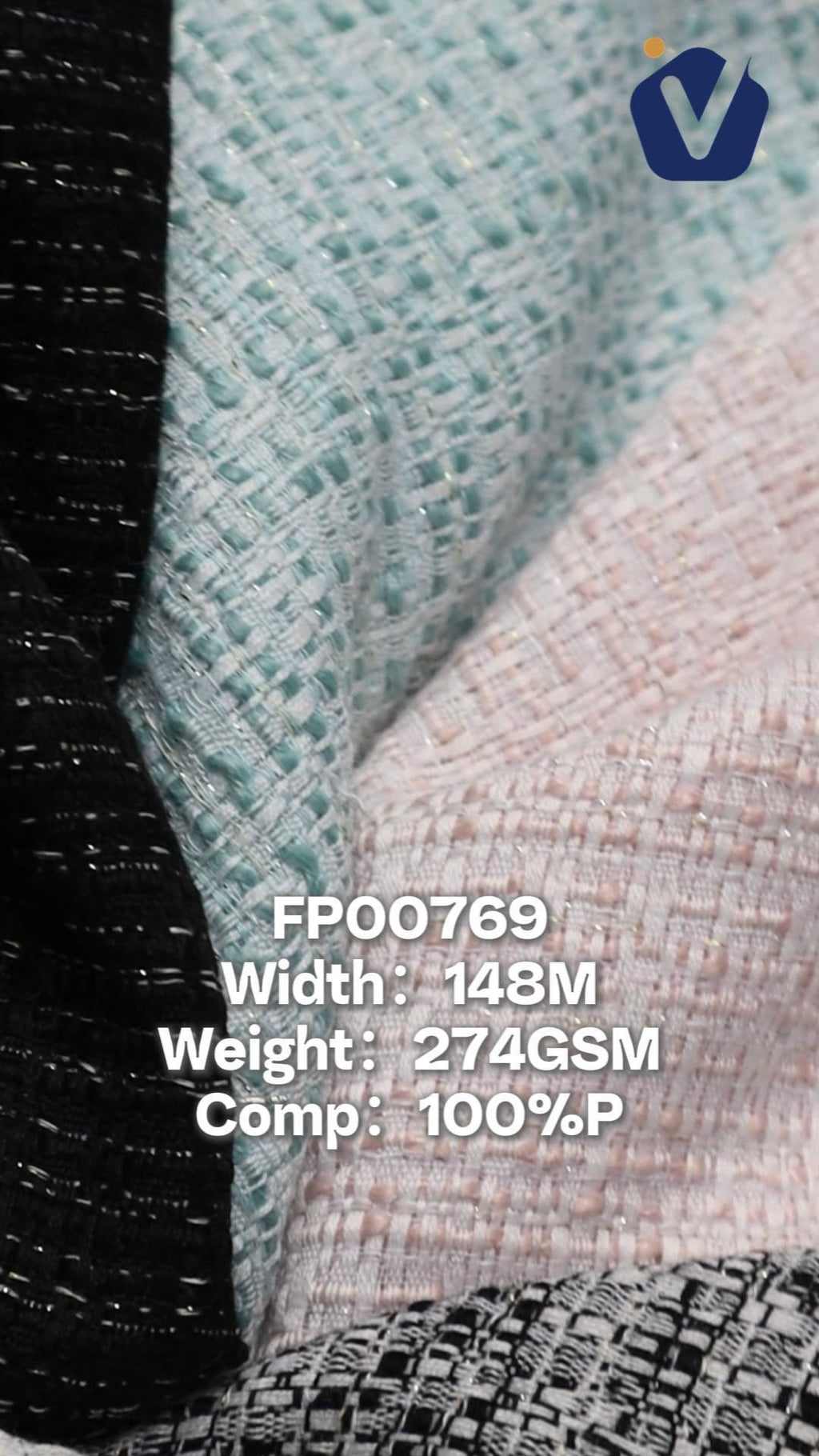 FP00769 / 205 / Chanel-style Tweed fabric image