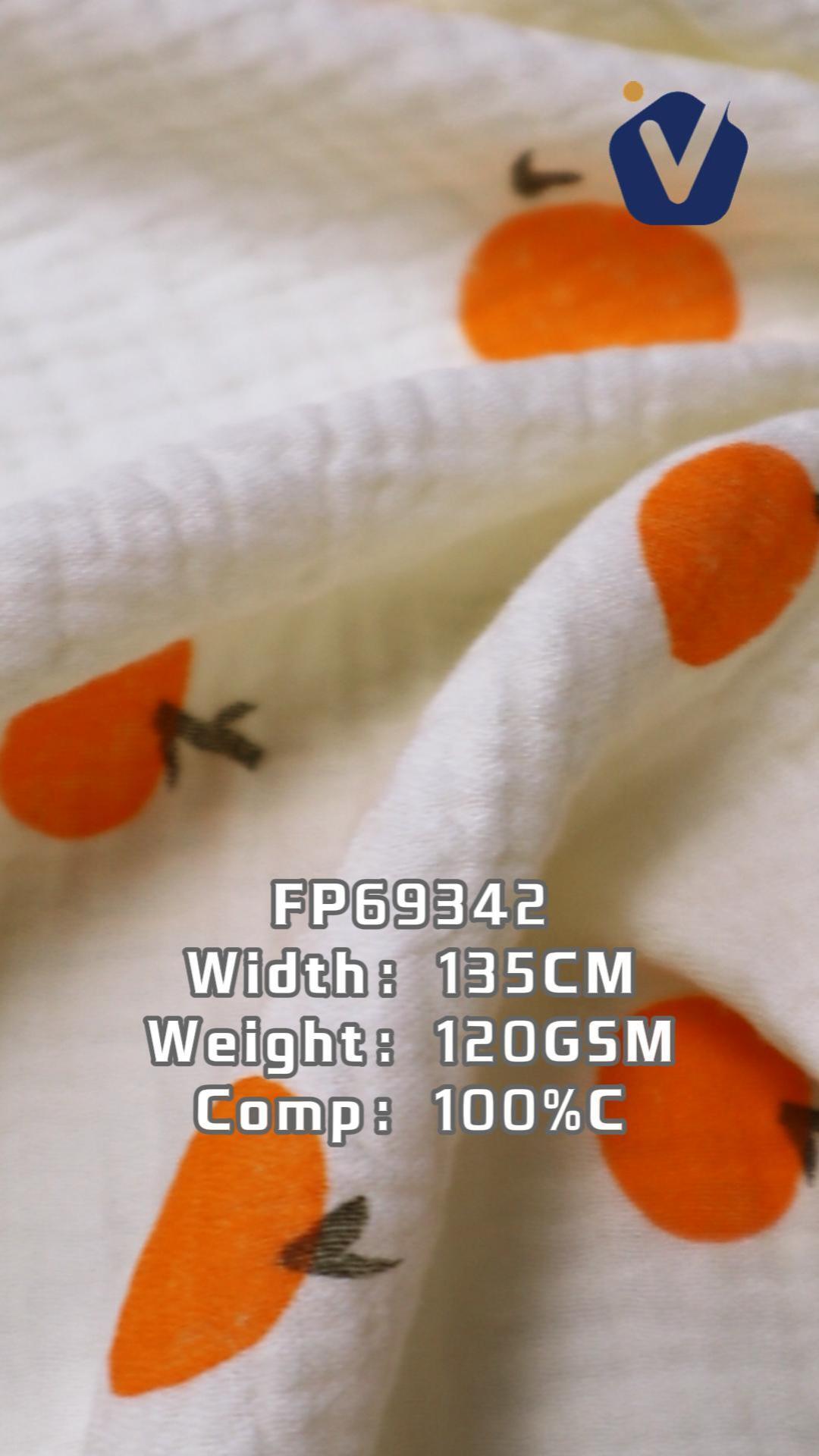 FP69342 / Print / Baby Crinkle Printed Fabric fabric image