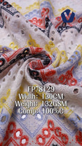 FP78129 / 6002 / Embroidery Fabric fabric image