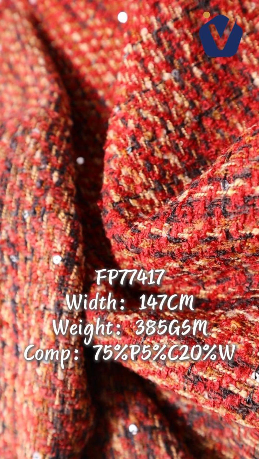 FP77417 / 398 / Chanel-style Tweed