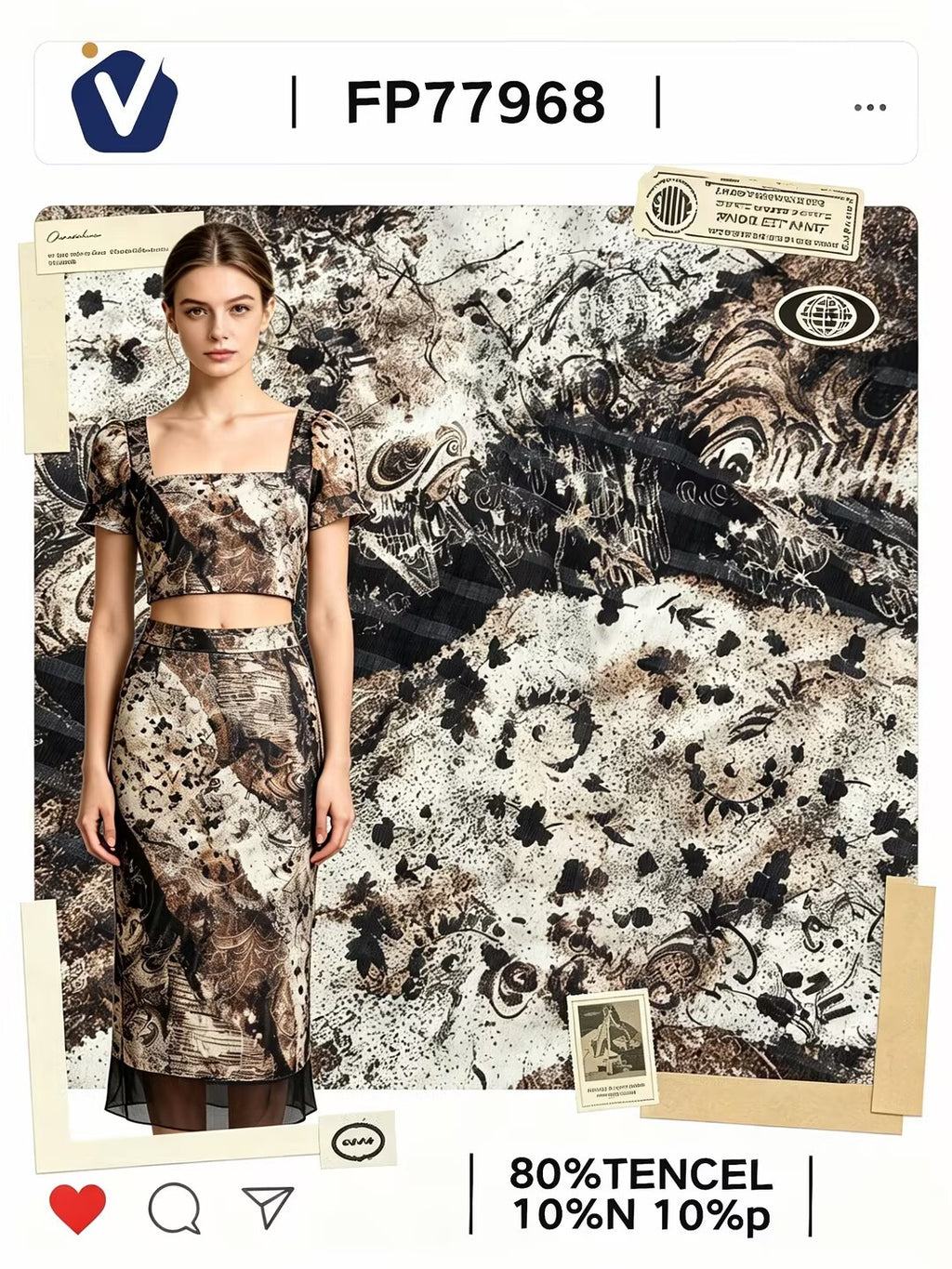 FP77968 / A605-3 / Processed Womenswear Fabric fabric image