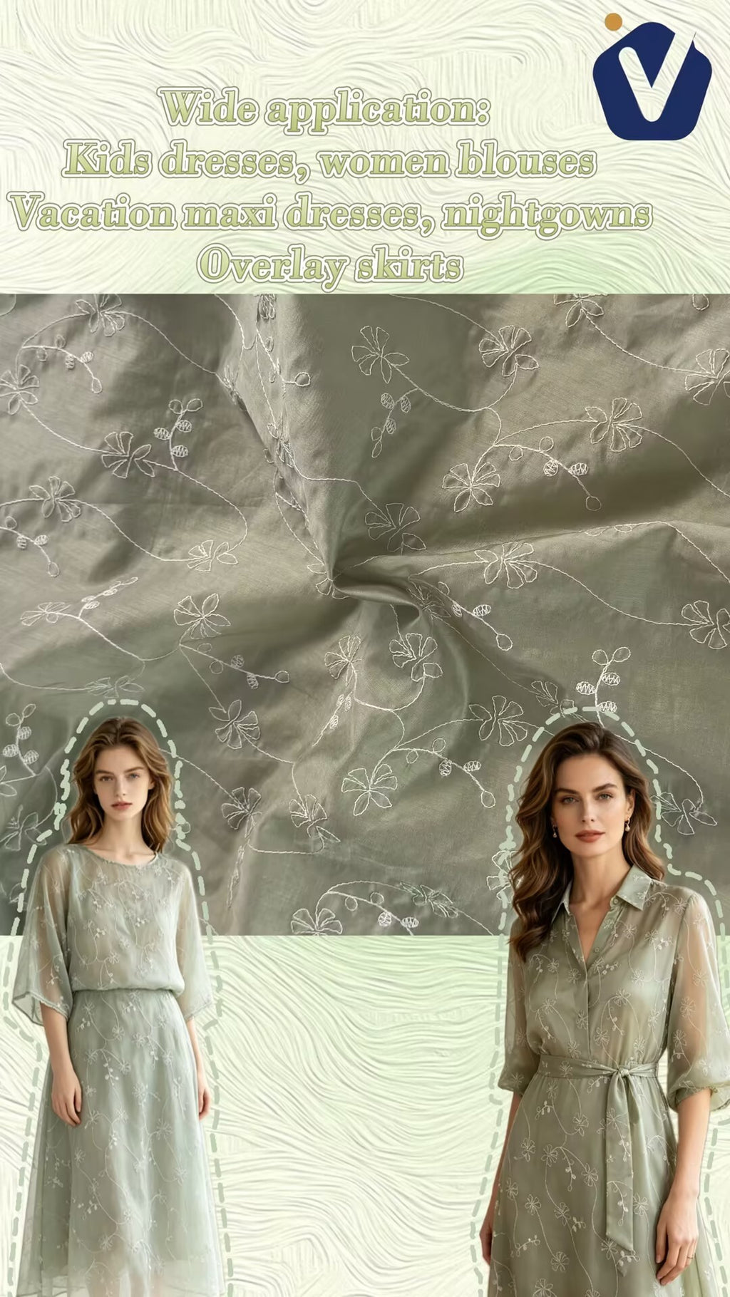 FP79077 / YX26049 / Embroidery Fabric fabric image