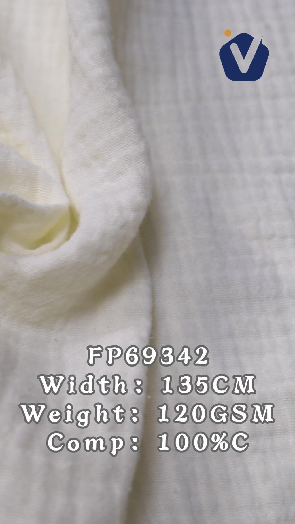 FP69342 / Print / Baby Crinkle Printed Fabric fabric image