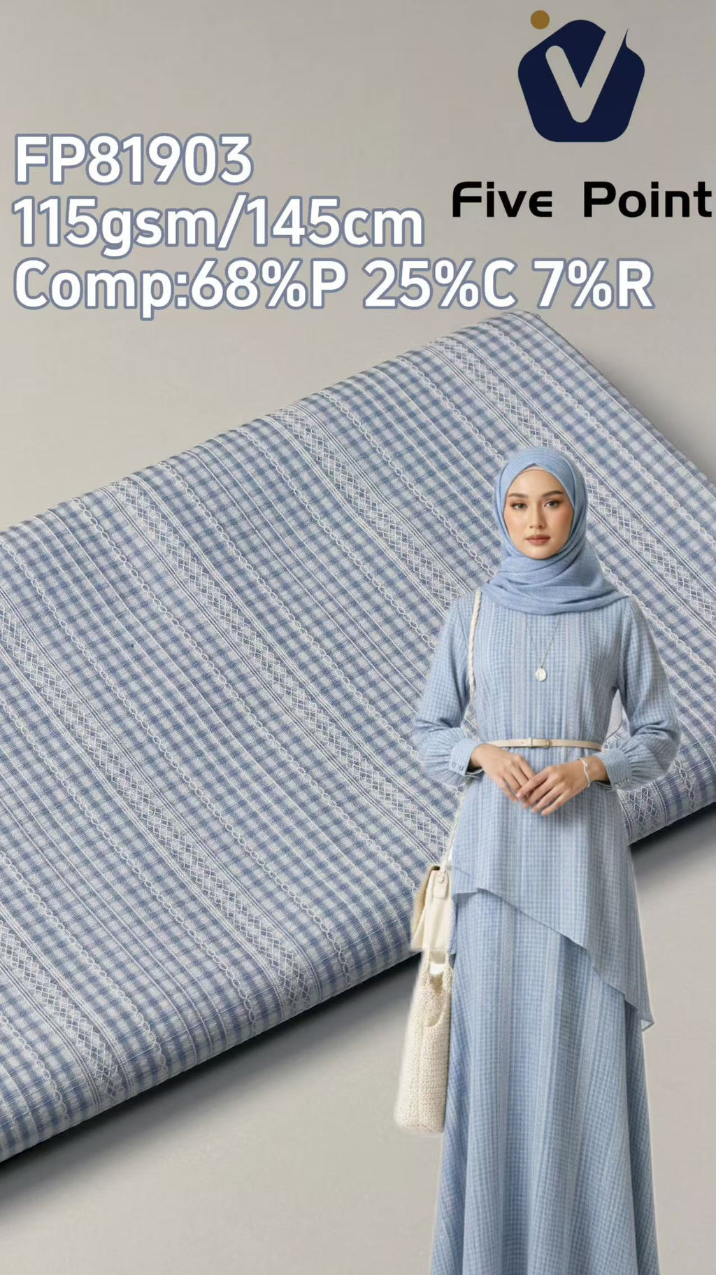 FP81903 / 6612# Embroidery / Stripe fabric image