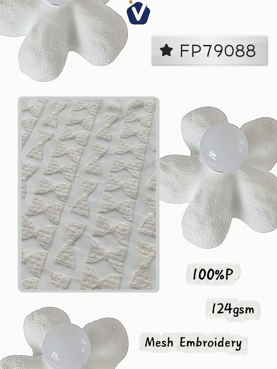 FP79088 / YX26052 / Embroidery Fabric fabric image