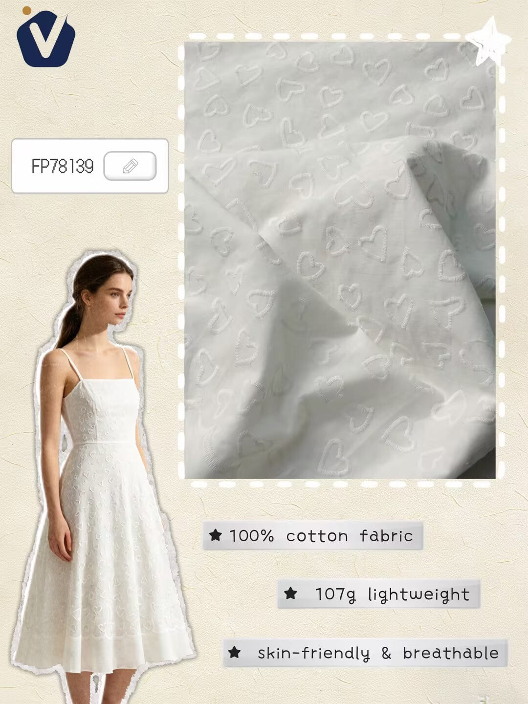 FP78139 / BBA10371# / Embroidery Fabric fabric image