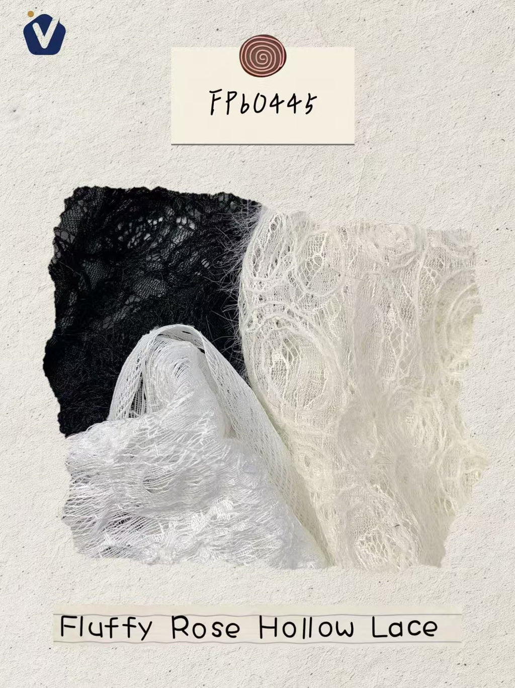 FP60445 / X1516 / Lace Embroidery fabric image