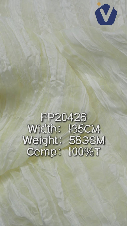 FP20426 / 508-1 / Processed Womenswear Fabric fabric video