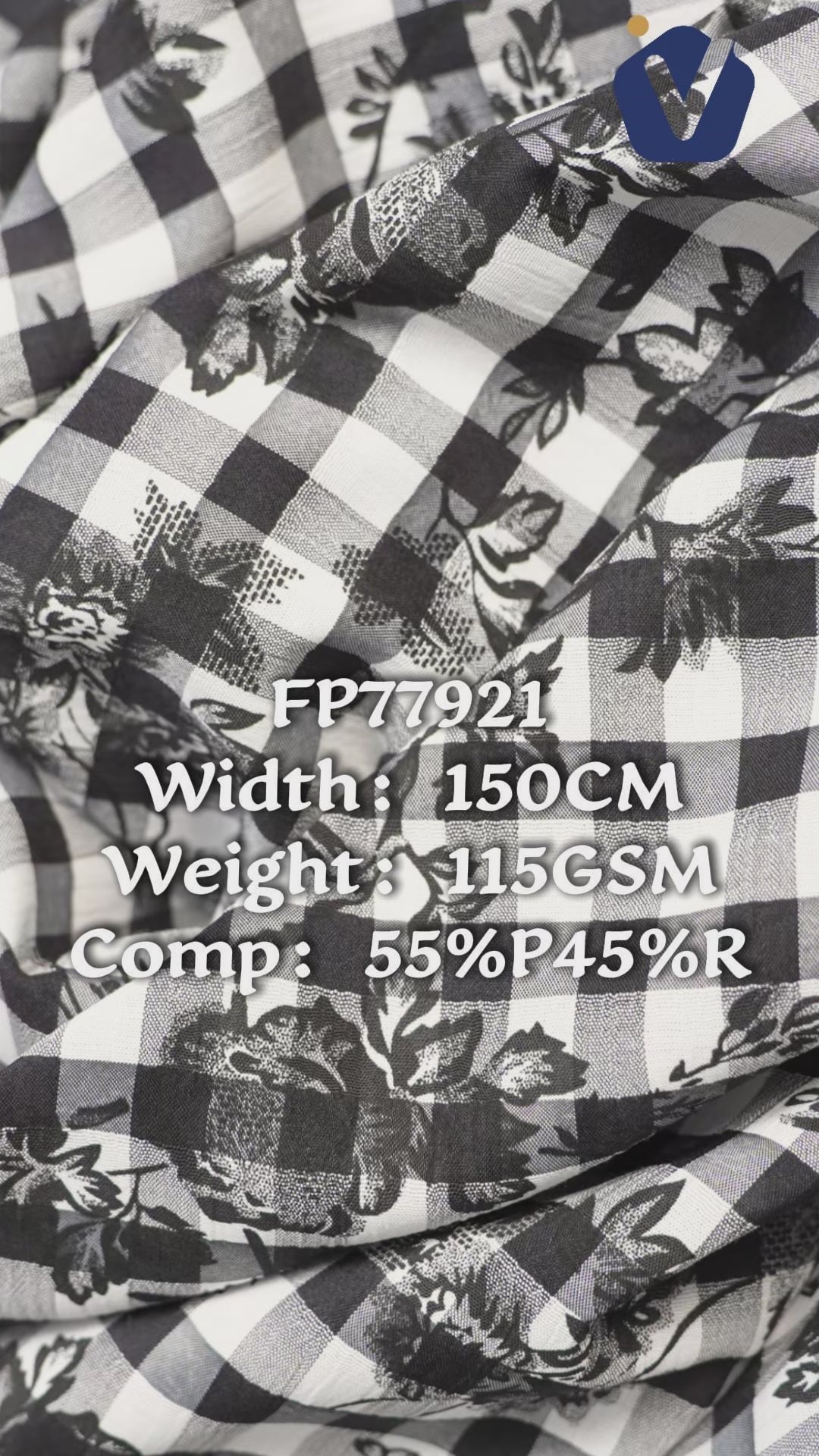 FP77921 / 329-485 / Processed Womenswear Fabric fabric video