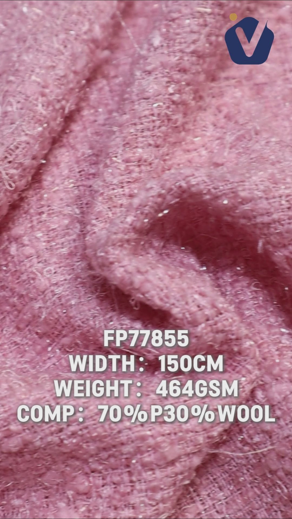 FP77855 / 327 / Chanel-style Tweed fabric video