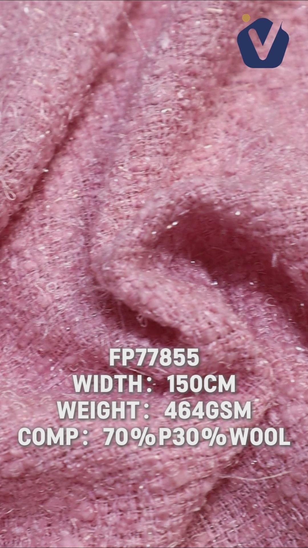 FP77855 / 327 / Chanel-style Tweed fabric video
