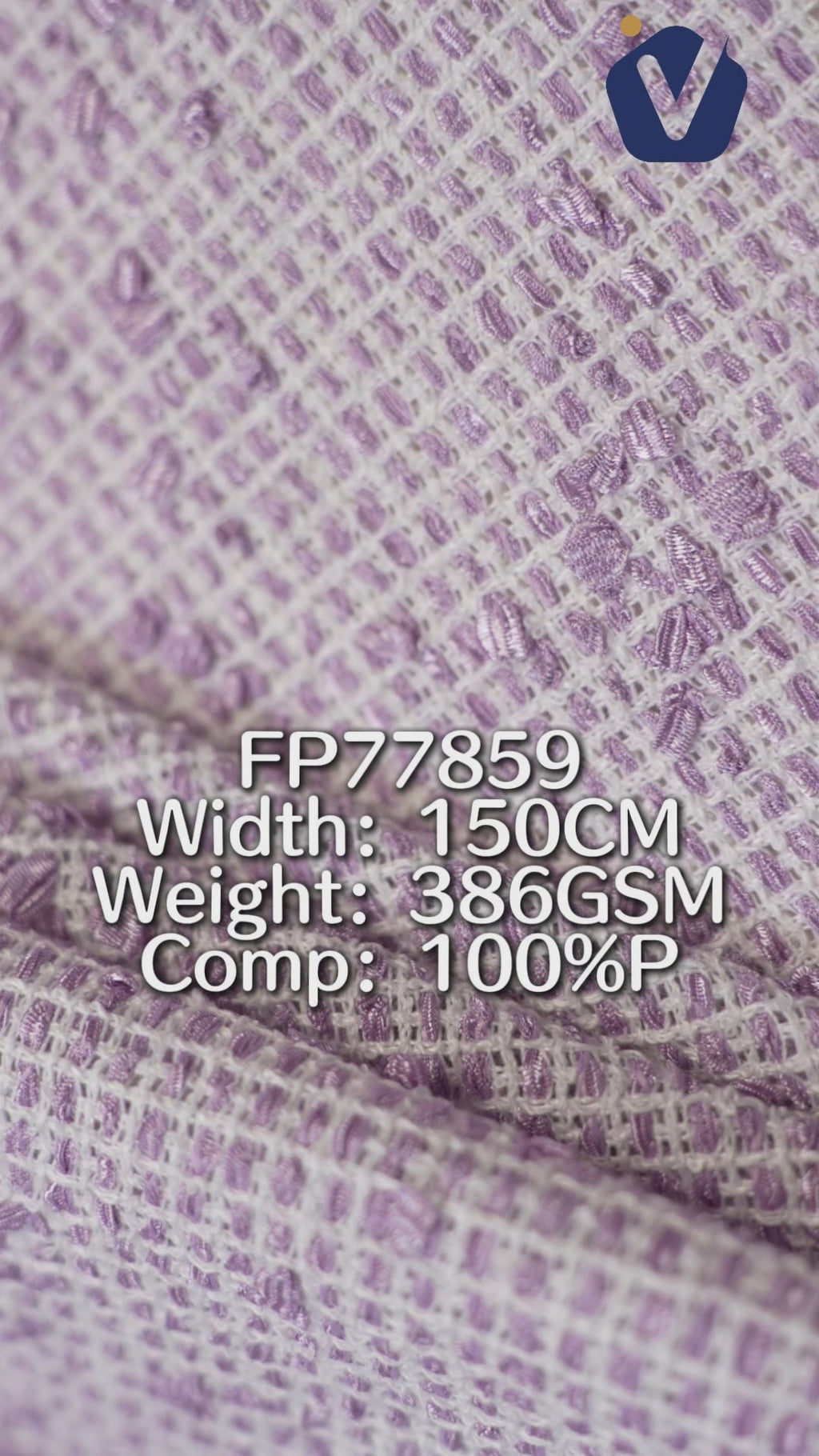 FP77859 / 354 / Chanel-style Tweed fabric video