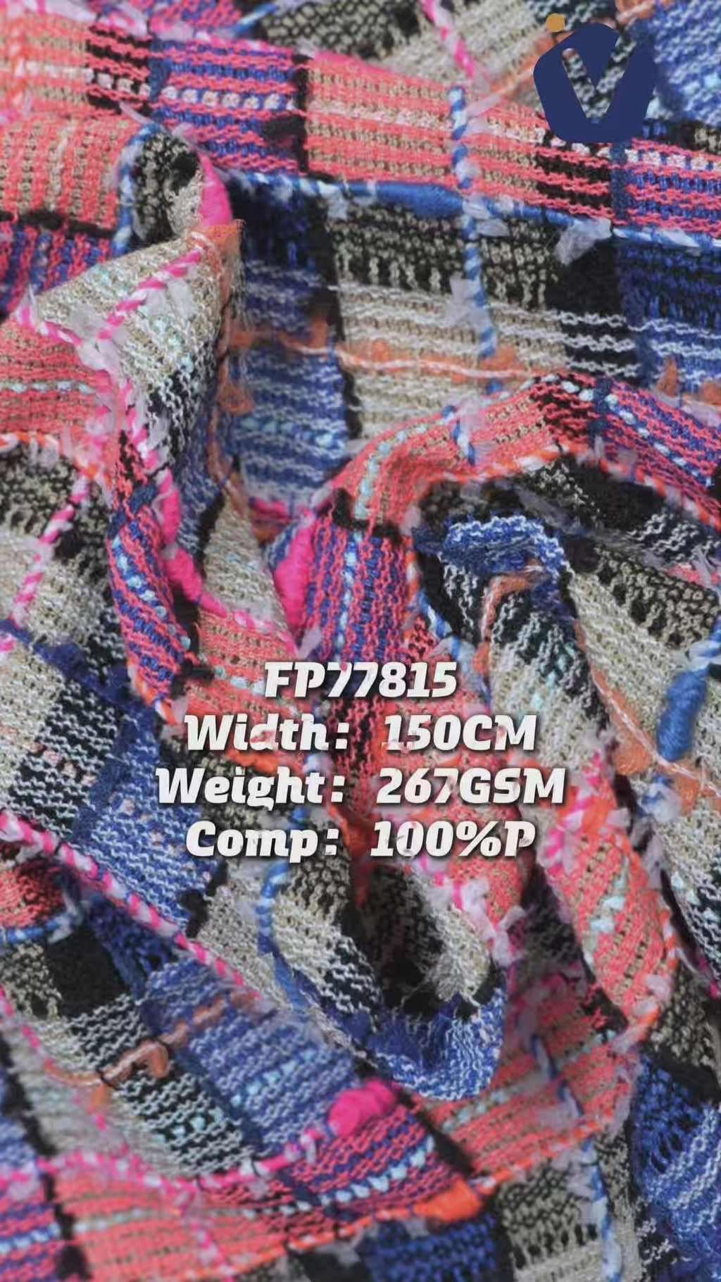 FP77815 / 237 / Chanel-style Tweed fabric video