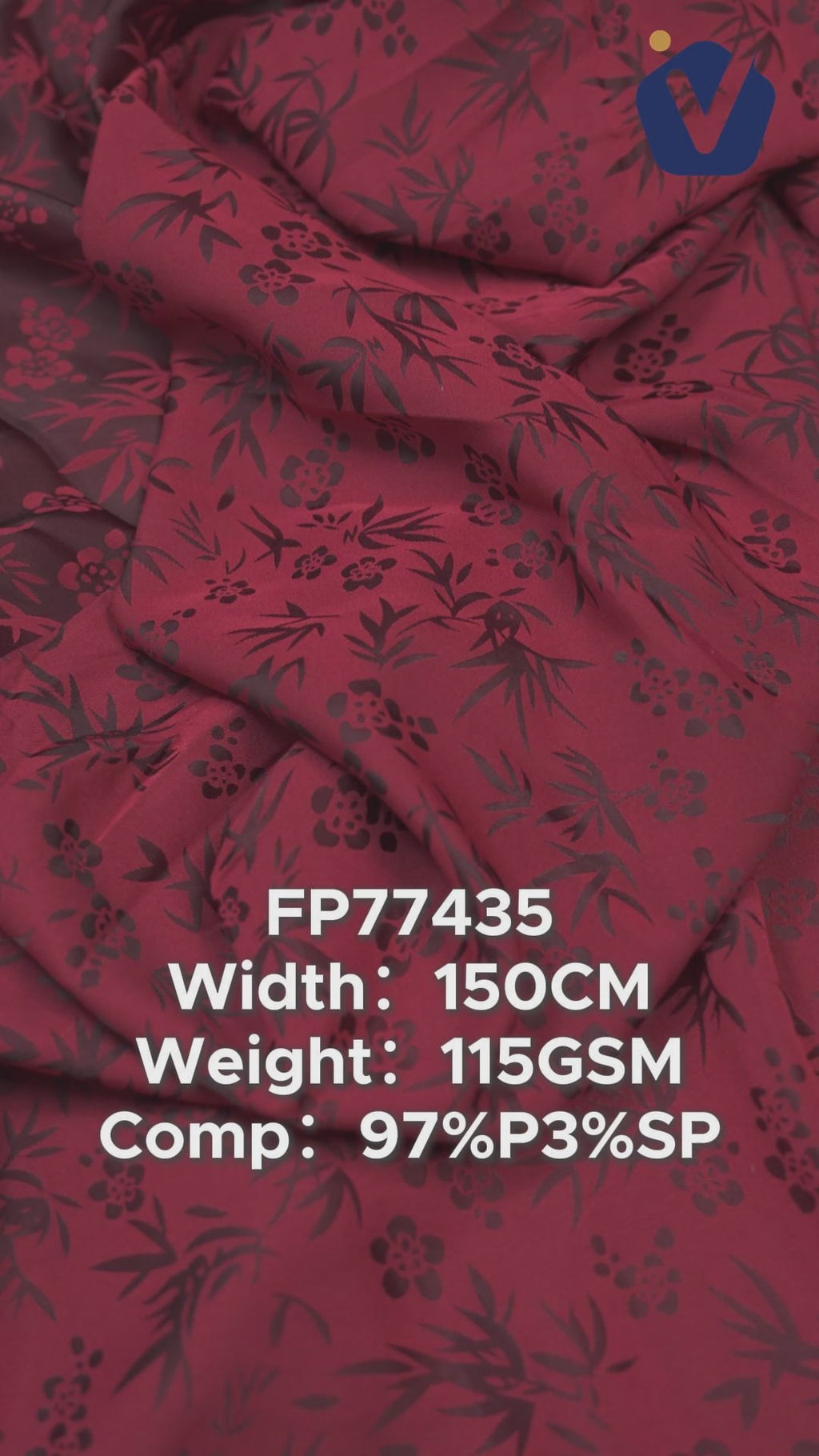 FP77435 / JD243 / Satin Jacquard fabric video