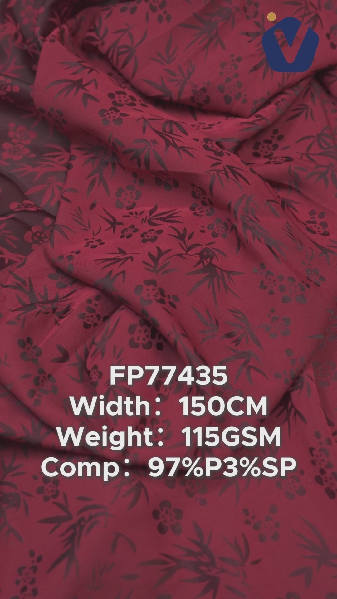 FP77435 / JD243 / Satin Jacquard fabric video