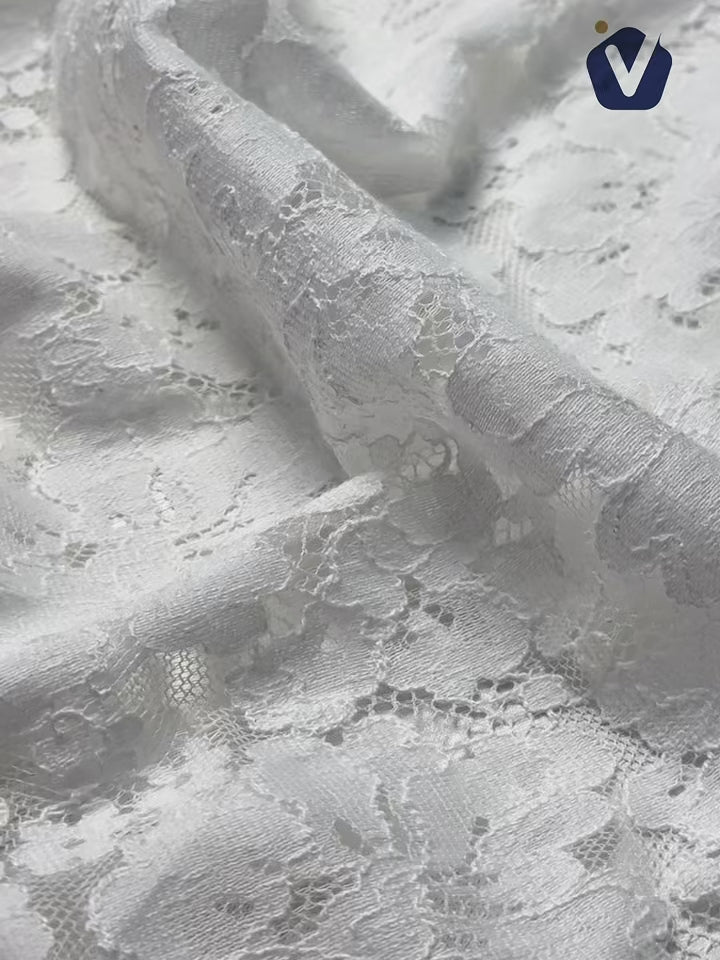 FP59143 / MP101-1 / Lace Embroidery fabric video
