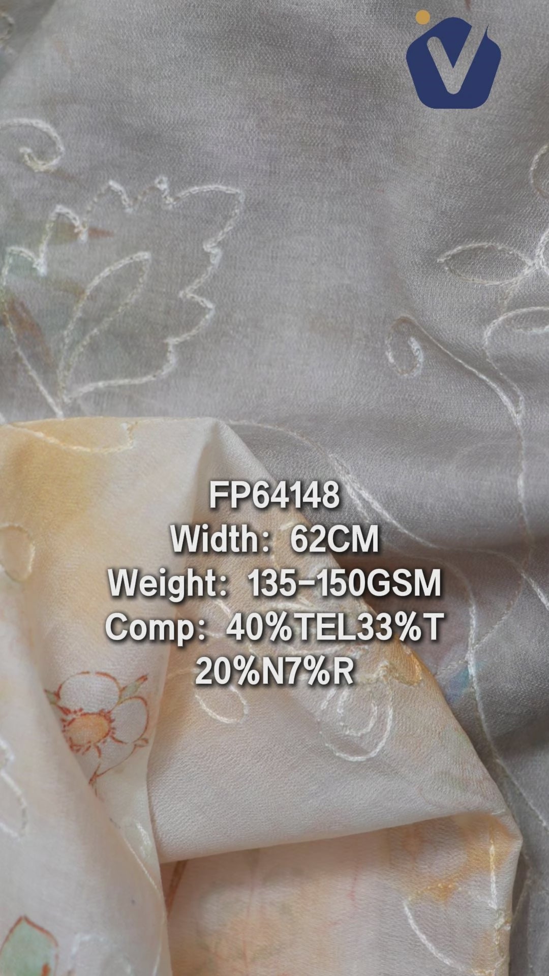 FP64148 / A551-58 / Processed Womenswear Fabric fabric video
