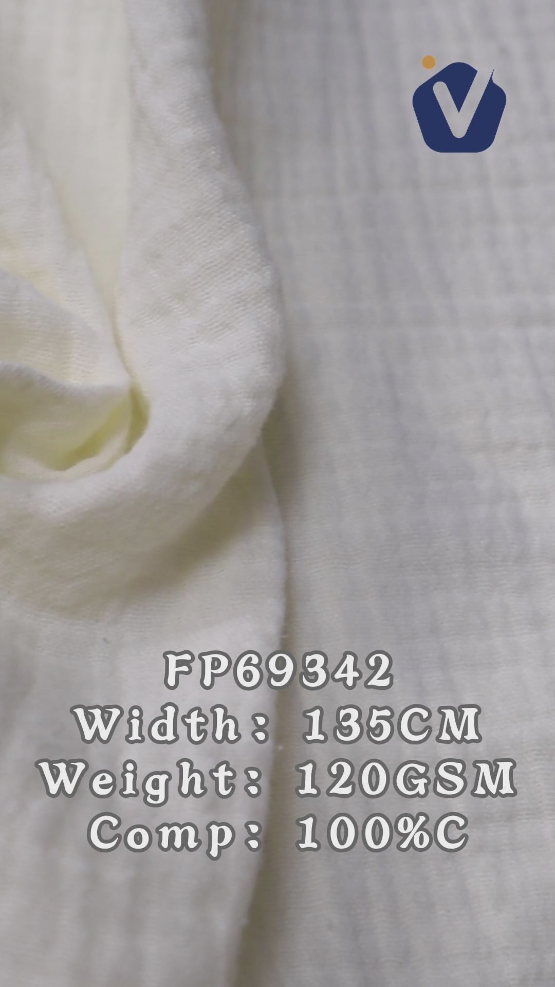 FP69342 / Print / Baby Crinkle Printed Fabric fabric video