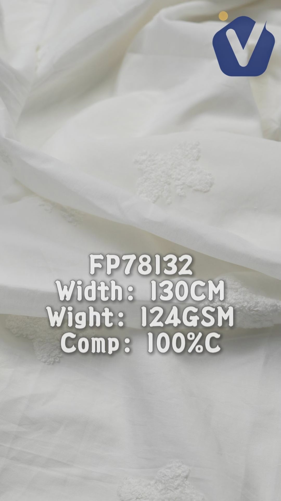 FP78132 / Q009 / Embroidery Fabric fabric video