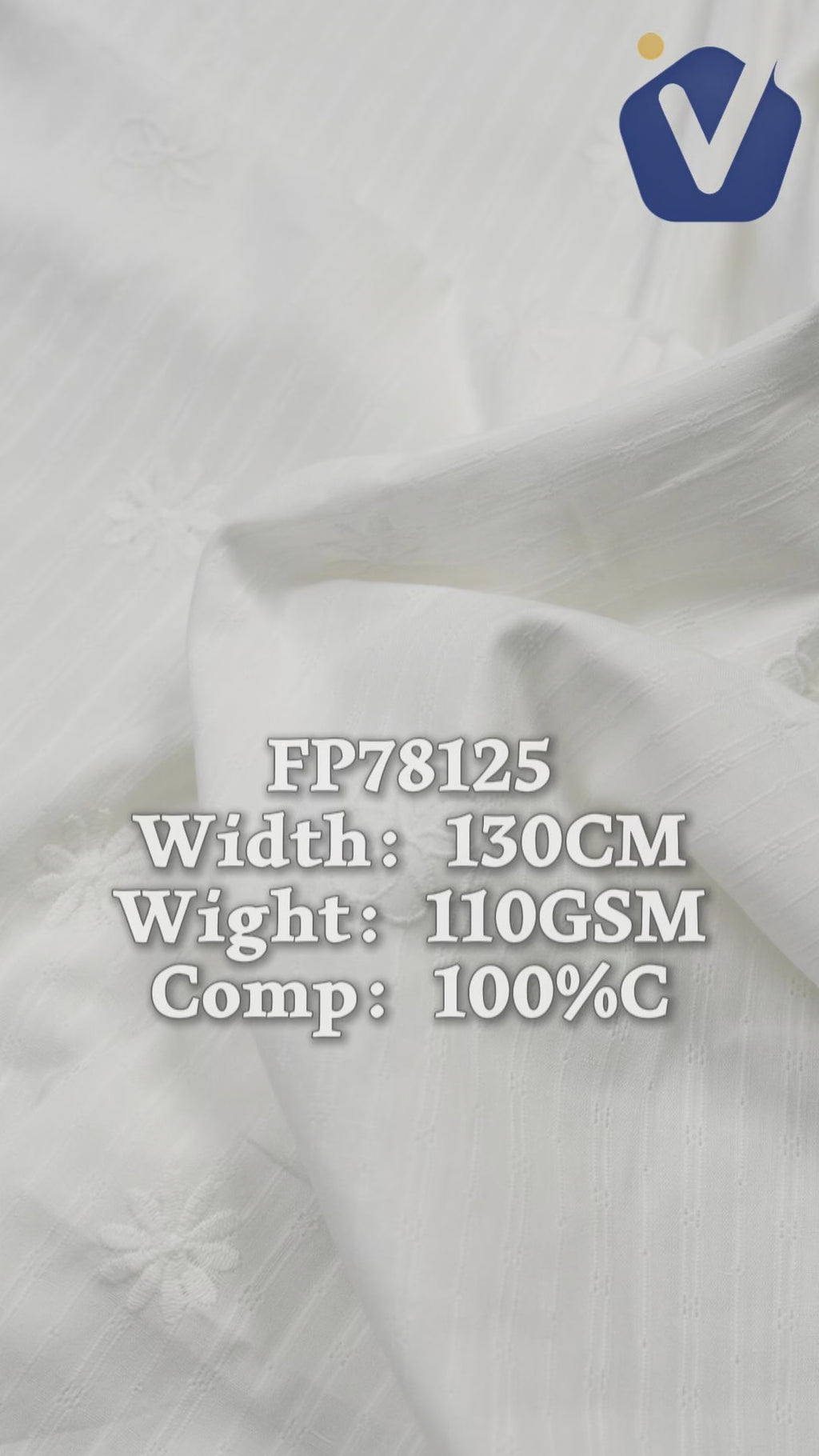 FP78125 / SL4003# / Embroidery Fabric fabric video