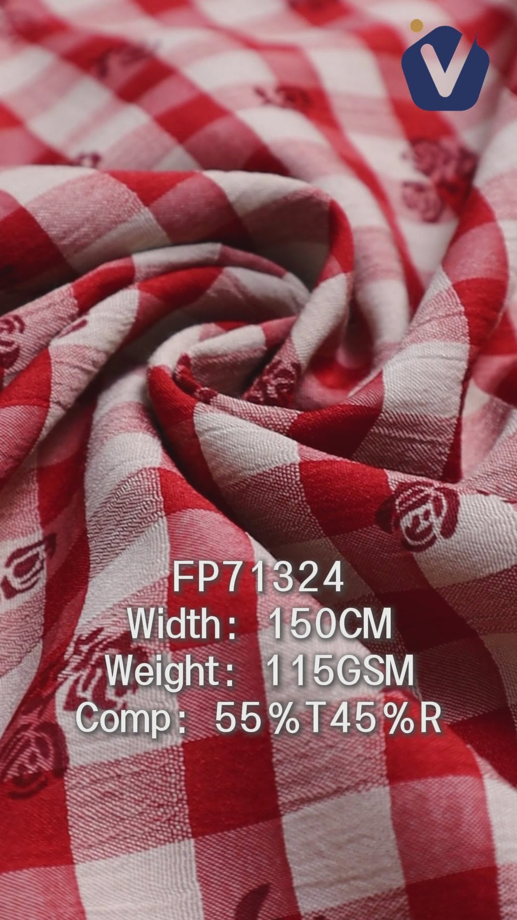 FP71324 / 329-479 / Processed Womenswear Fabric fabric video