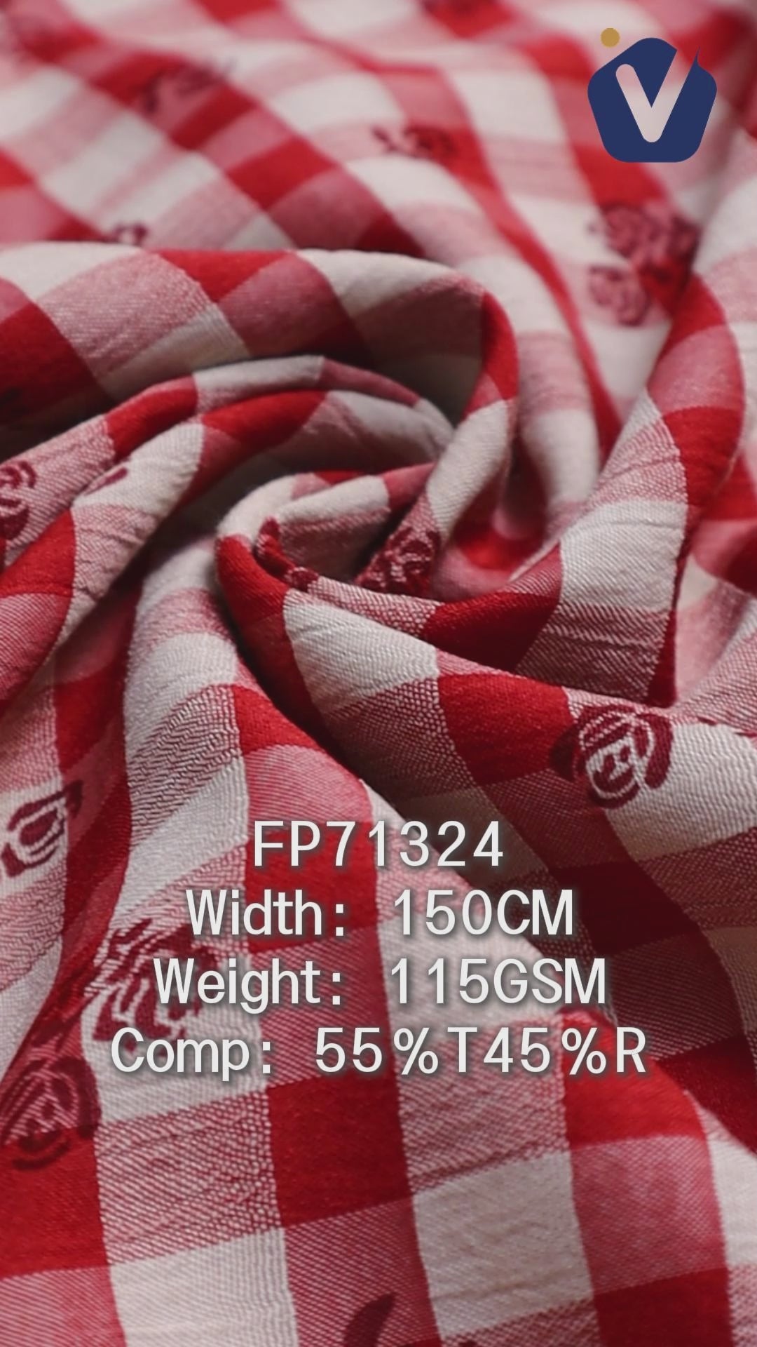 FP71324 / 329-479 / Processed Womenswear Fabric fabric video