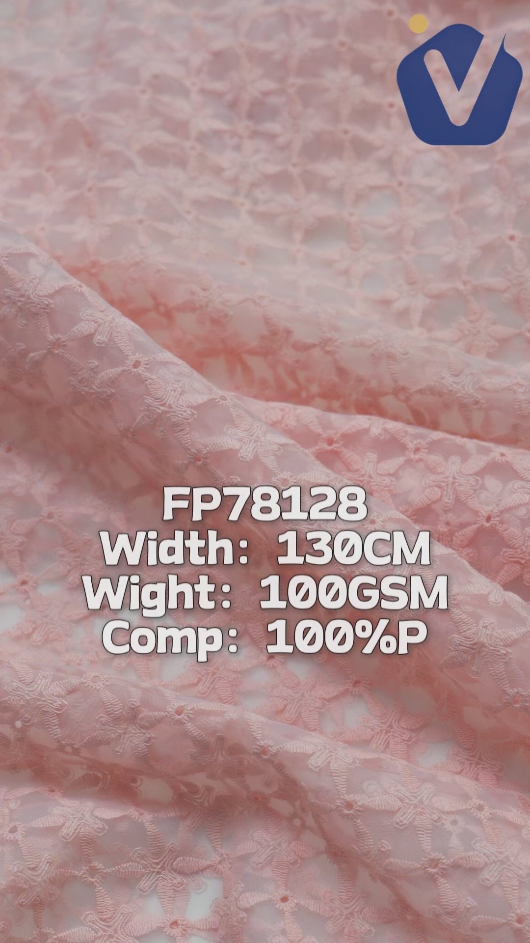 FP78128 / L003 / Embroidery Fabric fabric video