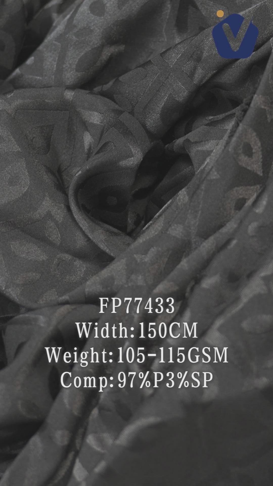 FP77433 / JD298 / Satin Jacquard fabric video