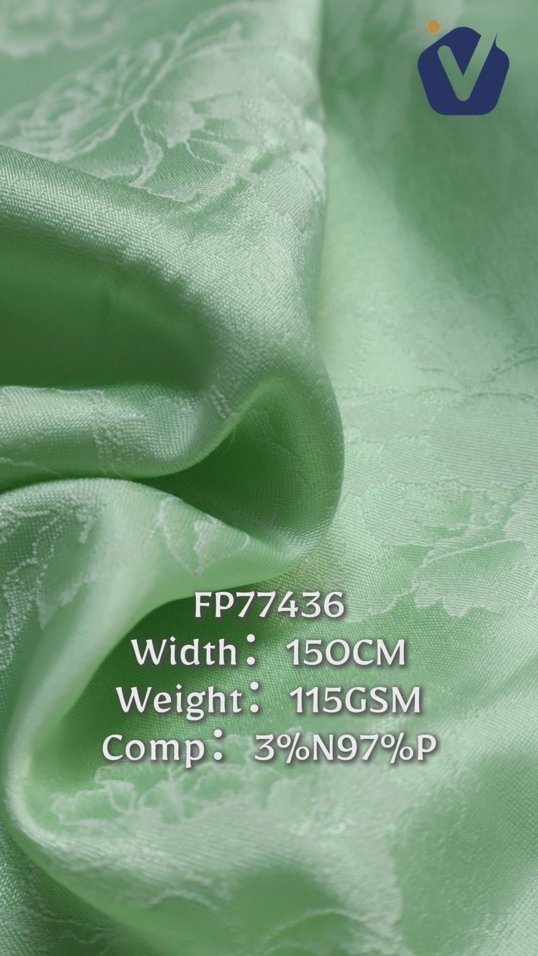 FP77436 / JD240 / Satin Jacquard fabric video