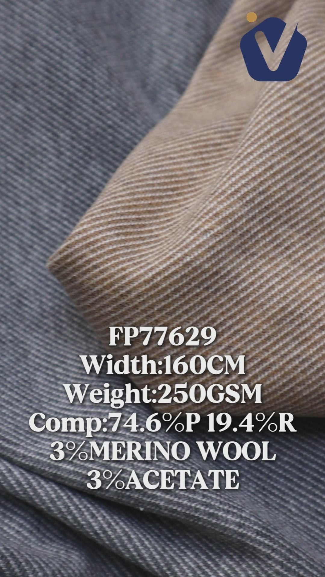 FP77629 / 9071 / Knitted Sweatshirt Fabric fabric video
