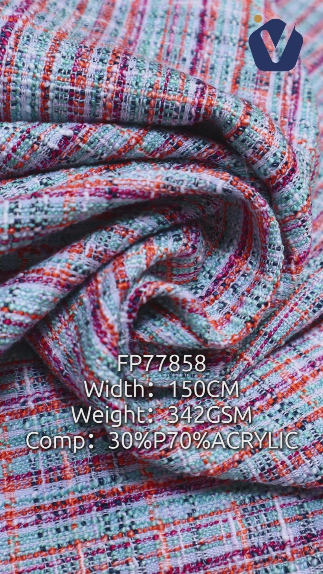 FP77858 / 1987 / Chanel-style Tweed fabric video