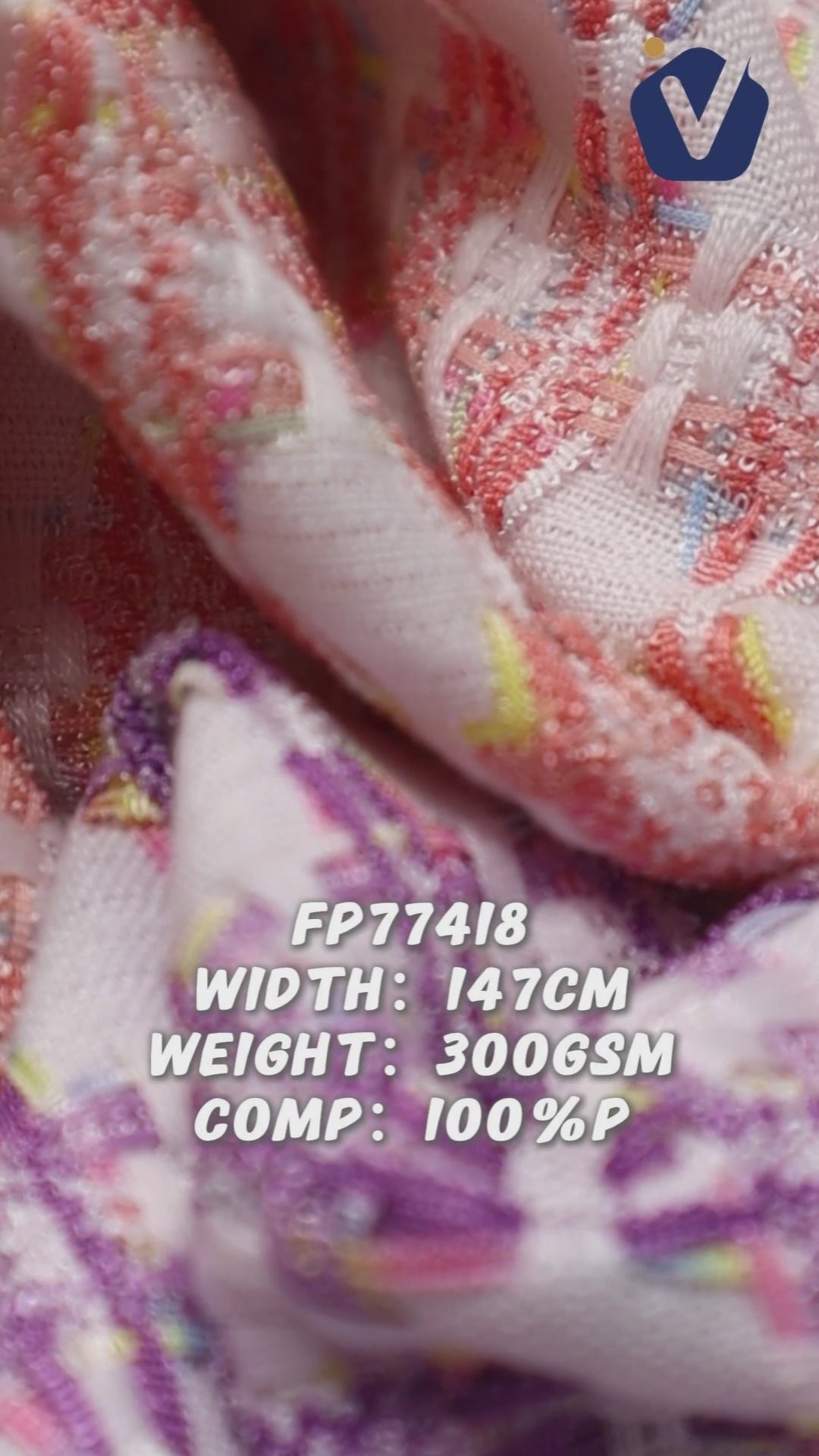FP77418 / 216 / Chanel-style Tweed fabric video