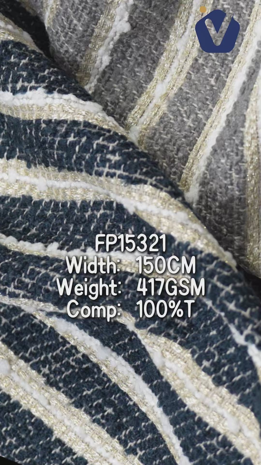 FP15321 / 1979 / Chanel-style Tweed fabric video