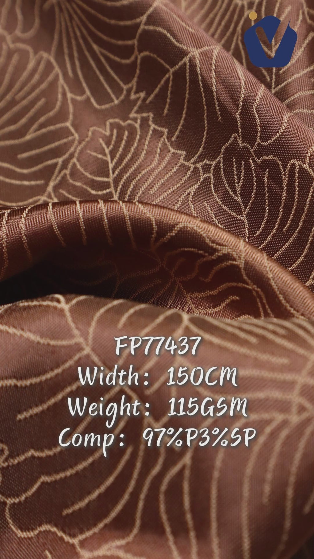 FP77437 / JD239 / Satin Jacquard fabric video