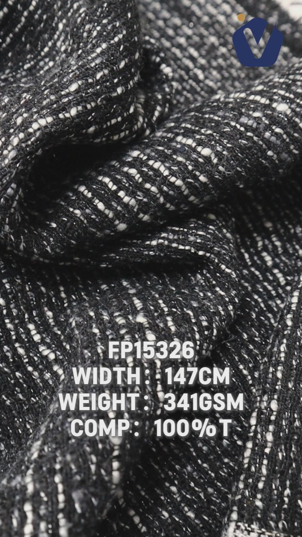 FP15326 / 1945 / Chanel-style Tweed fabric video