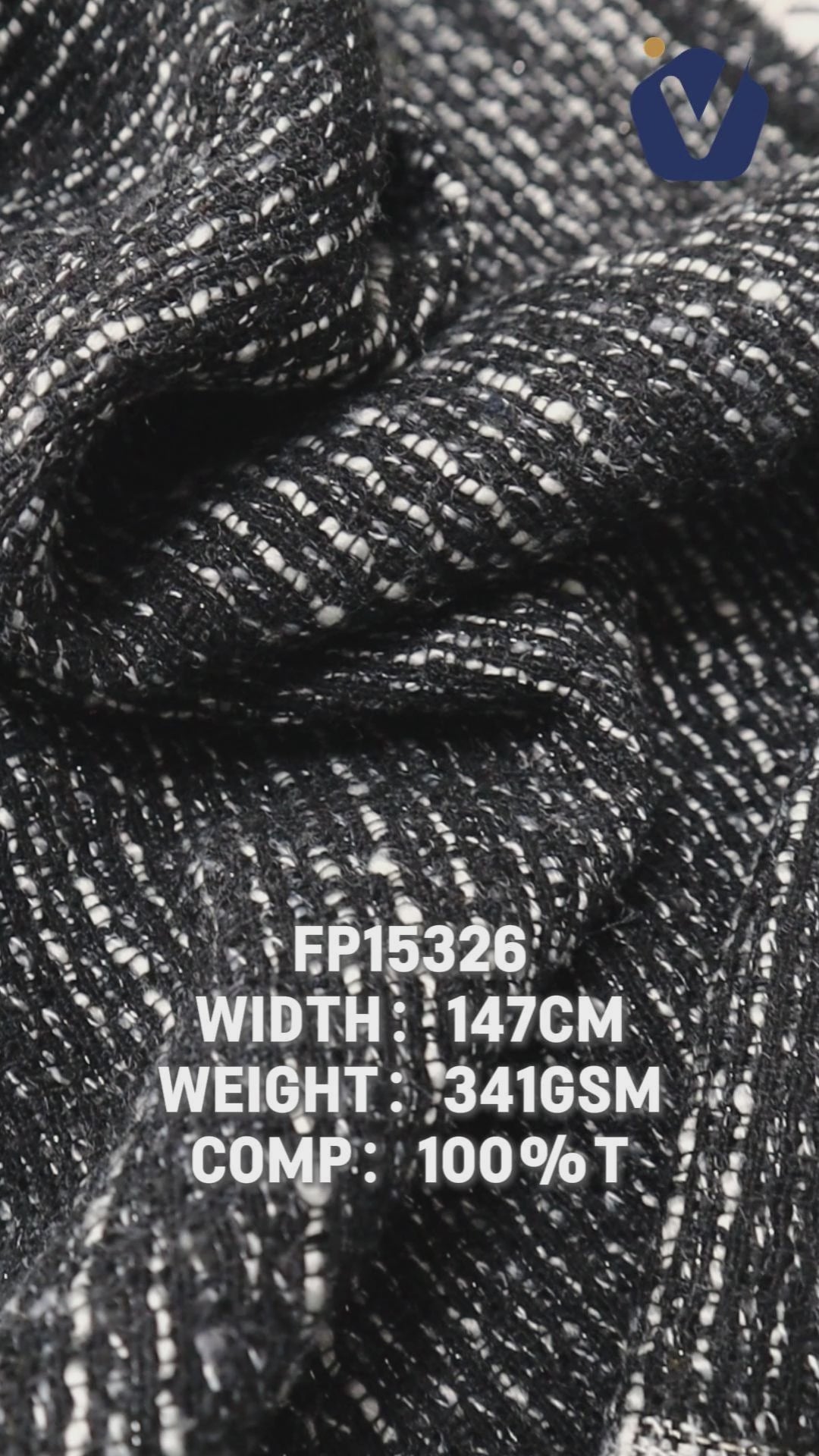 FP15326 / 1945 / Chanel-style Tweed fabric video