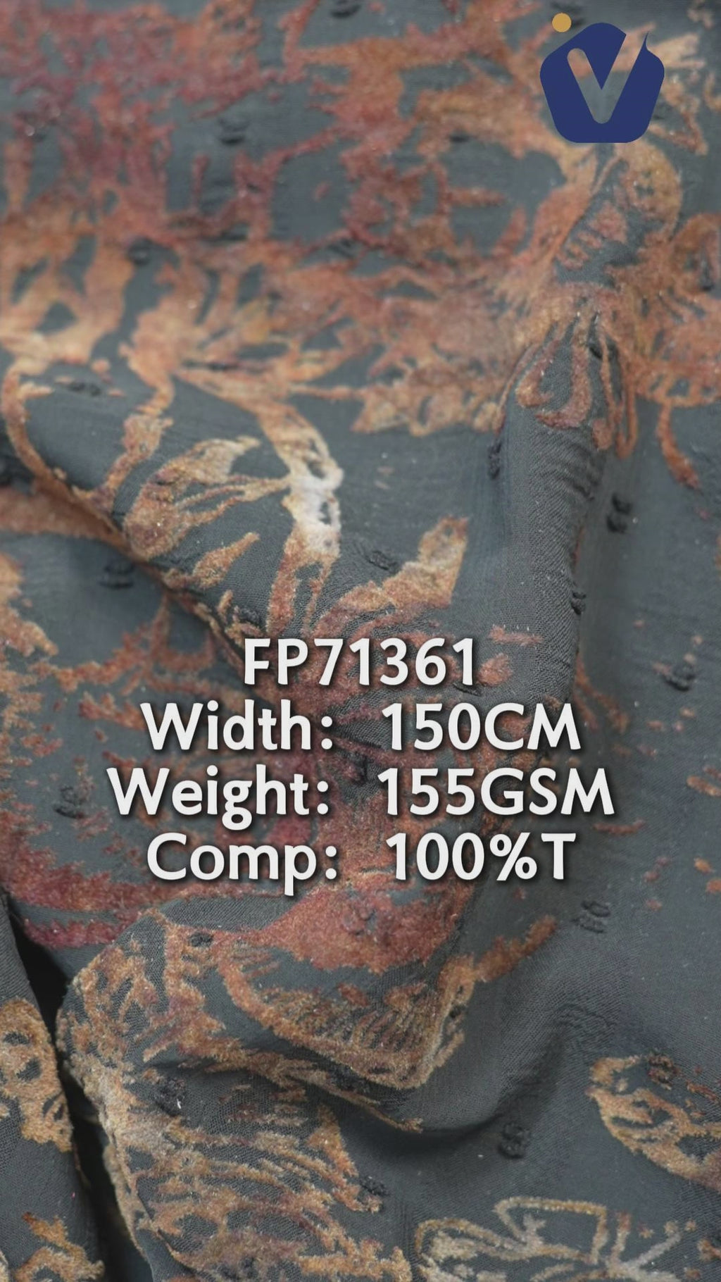 FP71361 / 561-115 / Processed Womenswear Fabric fabric video