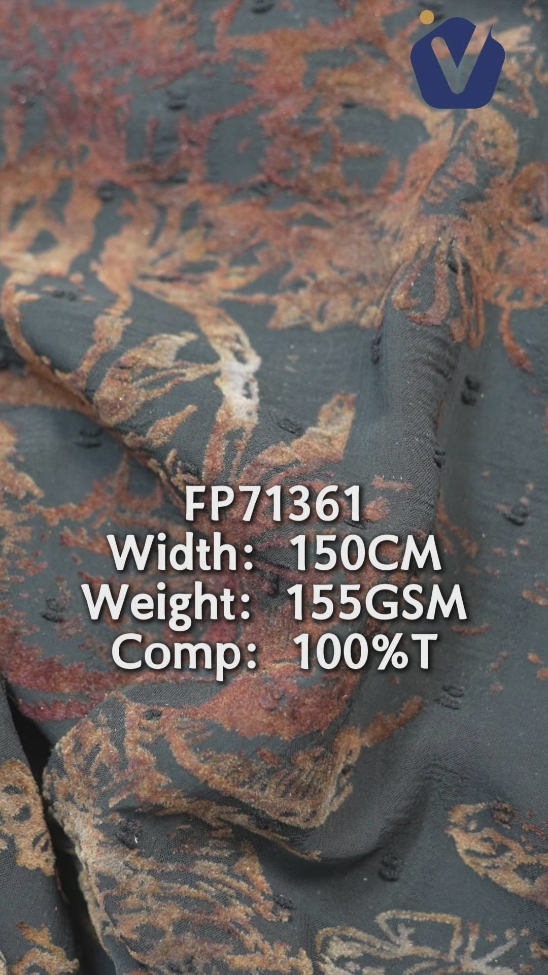 FP71361 / 561-115 / Processed Womenswear Fabric fabric video