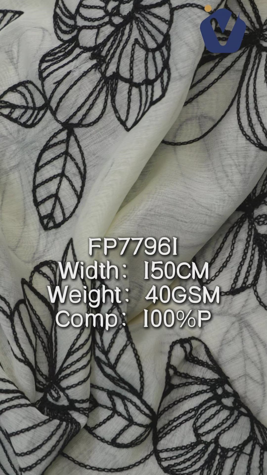 FP77961 / A551-58 / Processed Womenswear Fabric fabric video