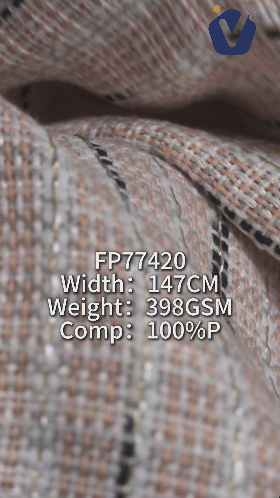 FP77420 / 1969 / Chanel-style Tweed fabric video