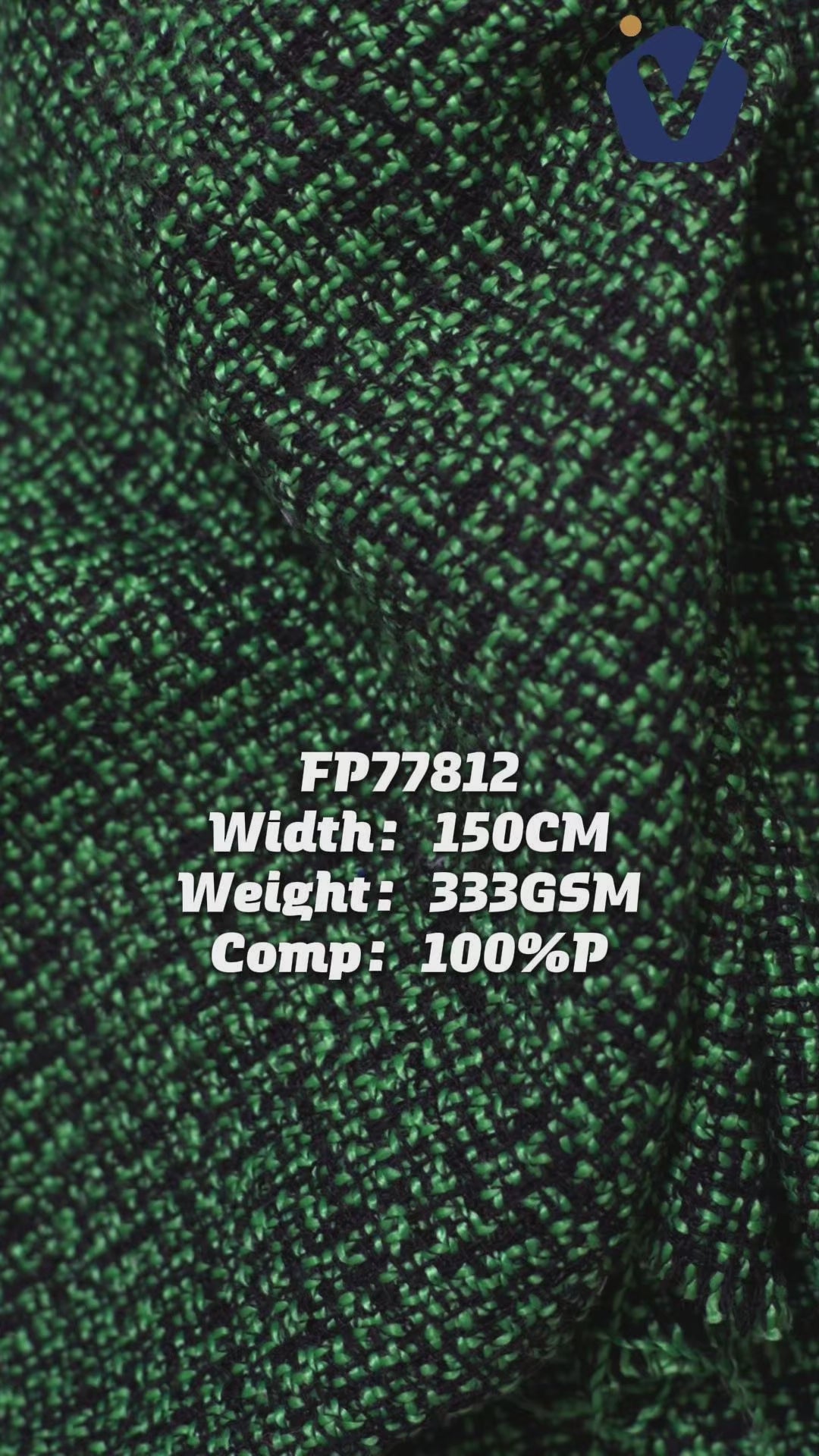 FP77812 / 312 / Chanel-style Tweed fabric video