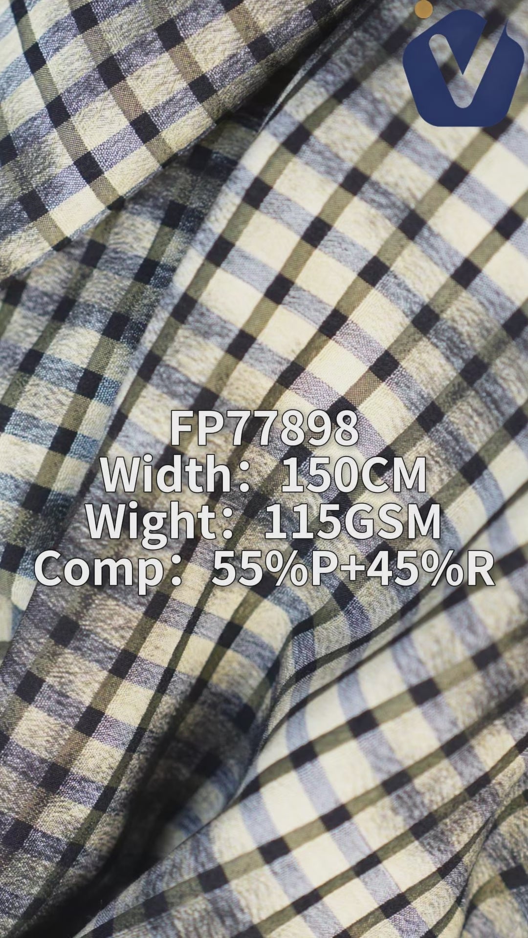 FP77898 / A331-1 / Processed Womenswear Fabric fabric video