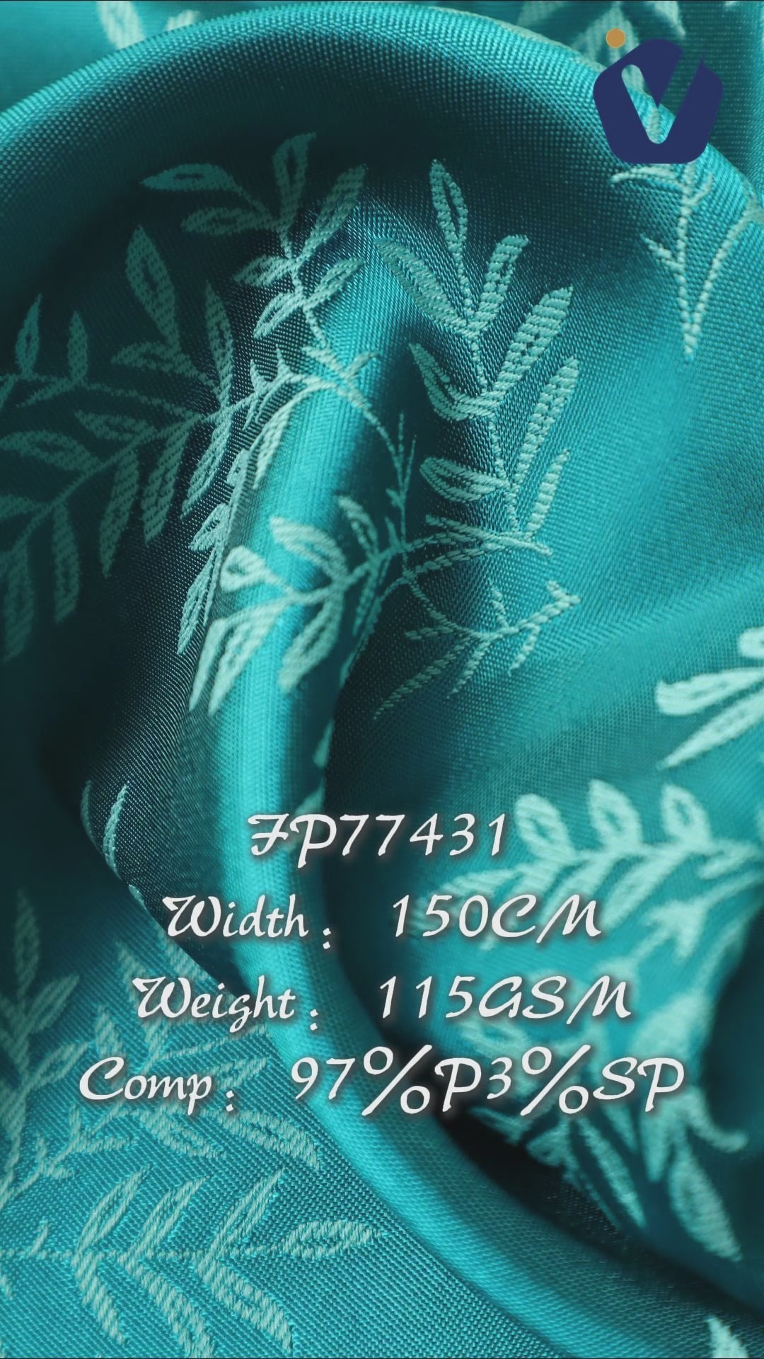 FP77431 / JD198 / Satin Jacquard fabric video