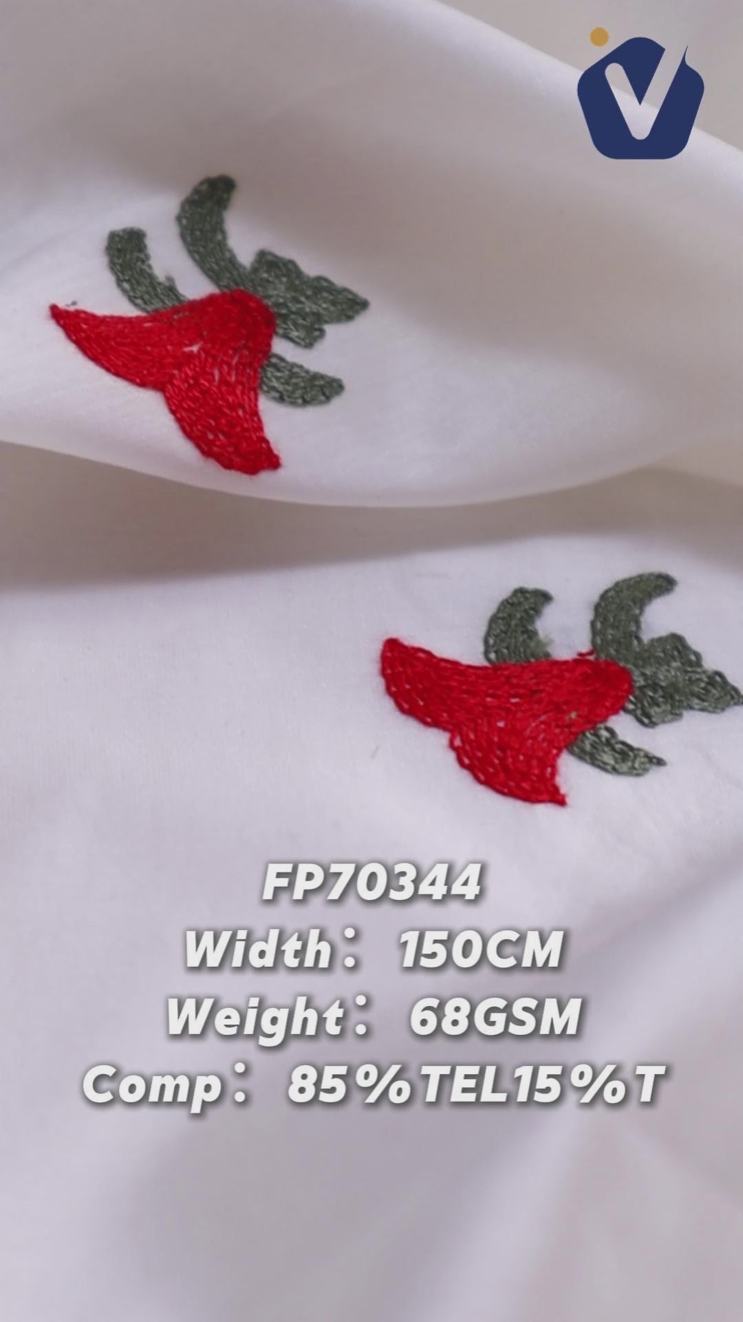 FP70344 / D127 / Processed Womenswear Fabric fabric video