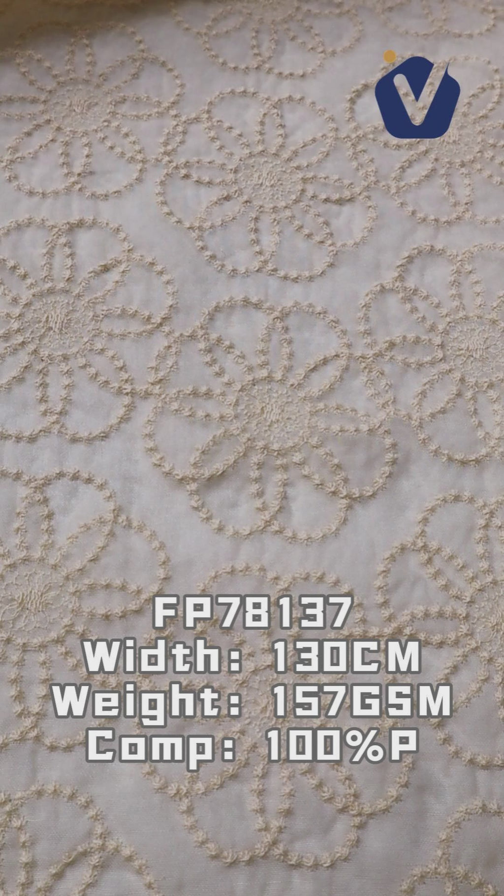 FP78137 / C014# / Embroidery Fabric fabric video